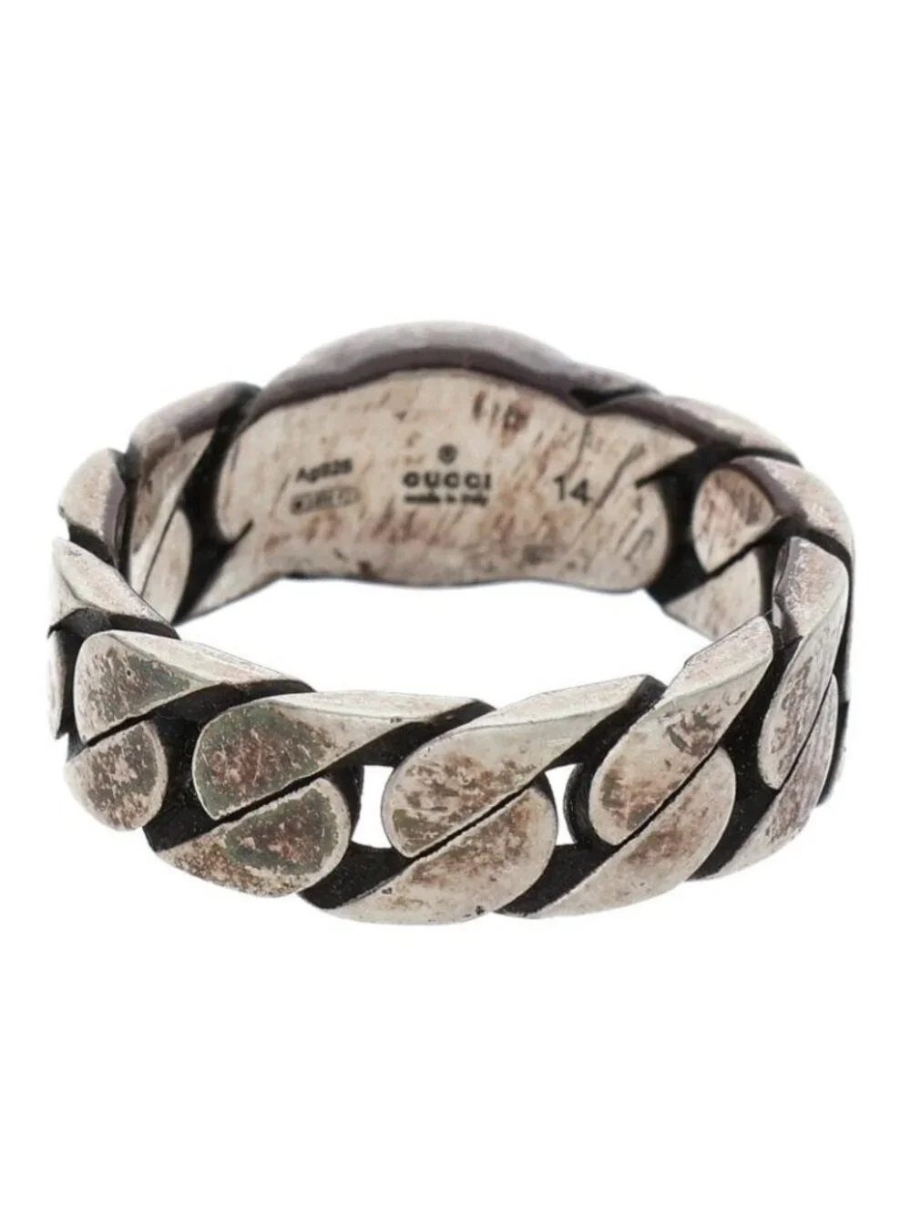 Gucci Interlocking Silver Ring